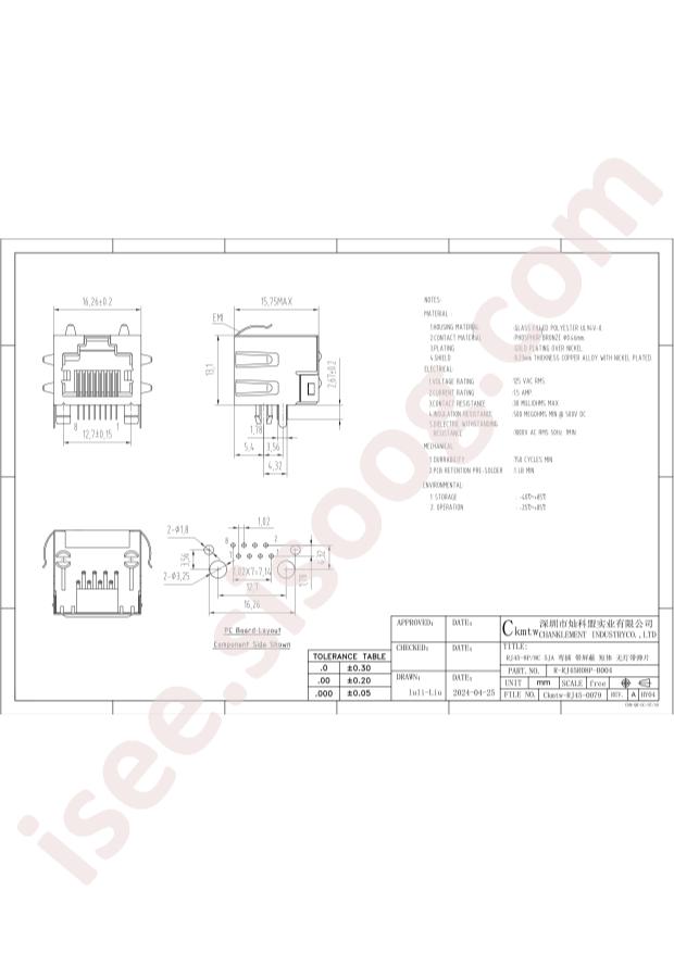 Ckmtw R-RJ45R08P-B004