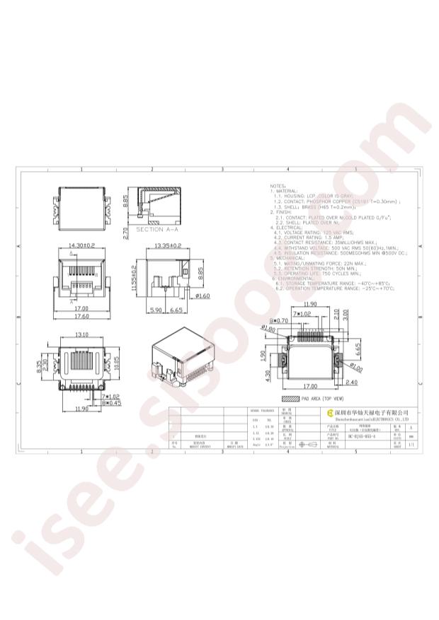 HCTL HC-RJ45-055-4