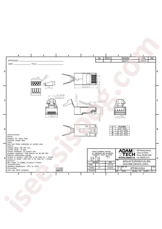 ADAM TECH MTP-88-W-S-C8-A