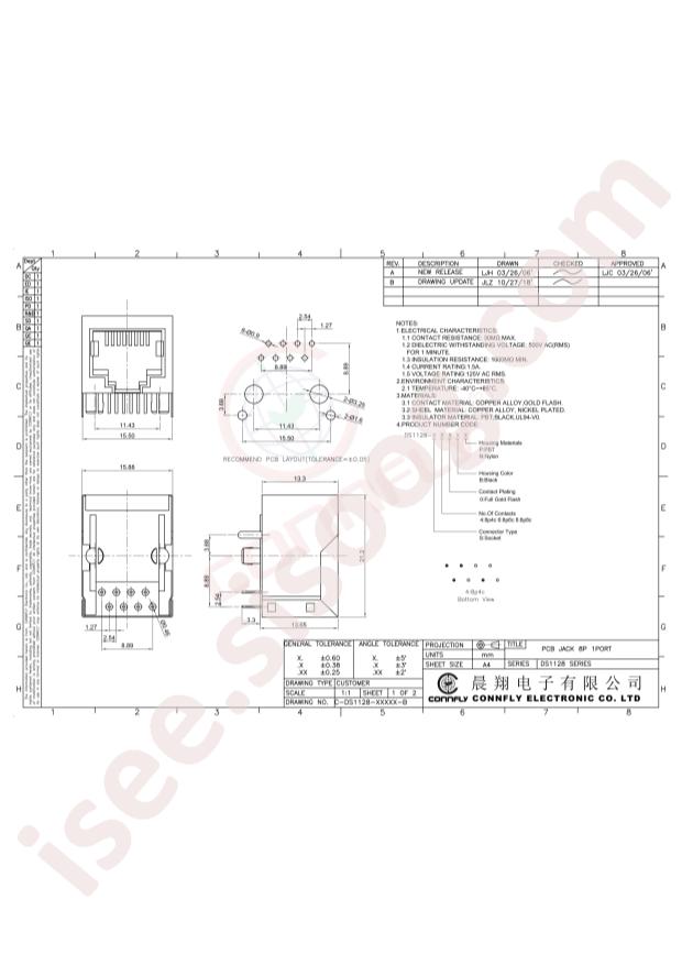 CONNFLY Elec DS1128-S80BP