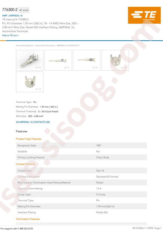 TE Connectivity 776300-2