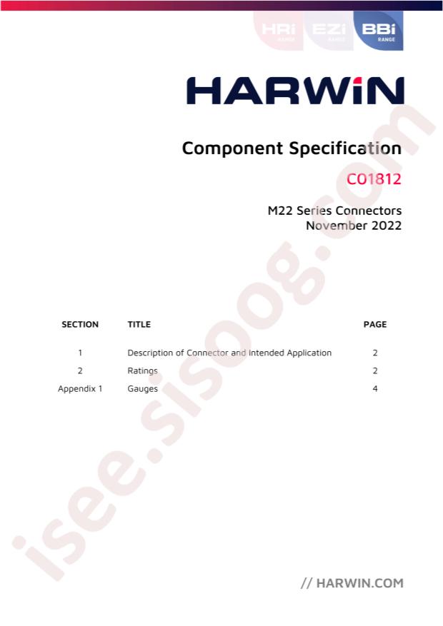 Harwin M22-3070500