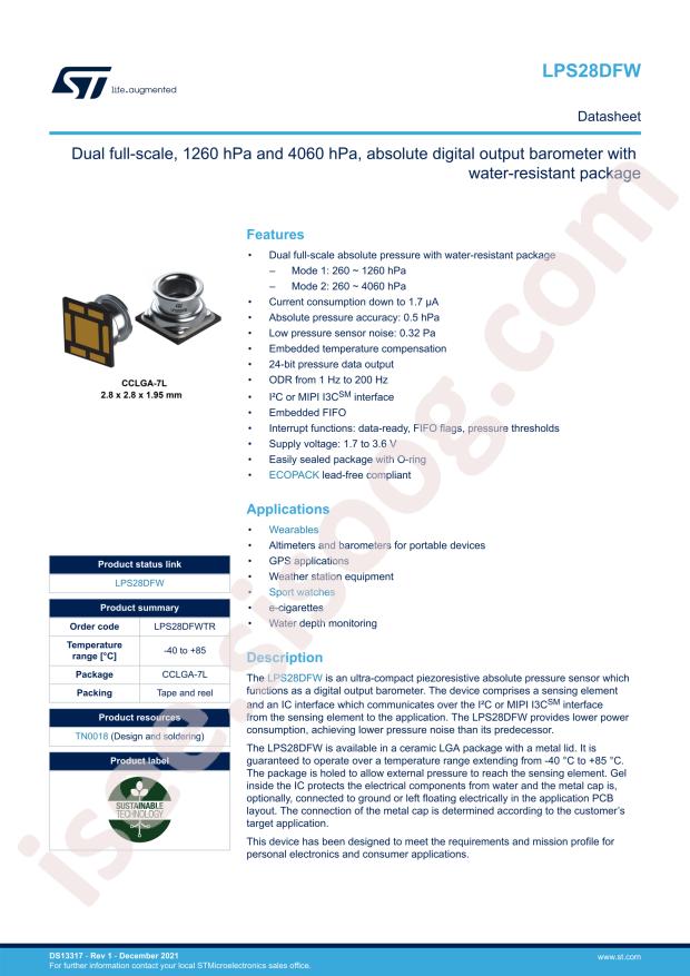 ST LPS28DFWTR