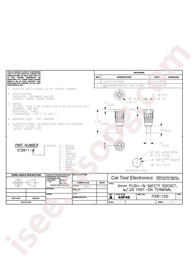 Cal Test CT2911-1