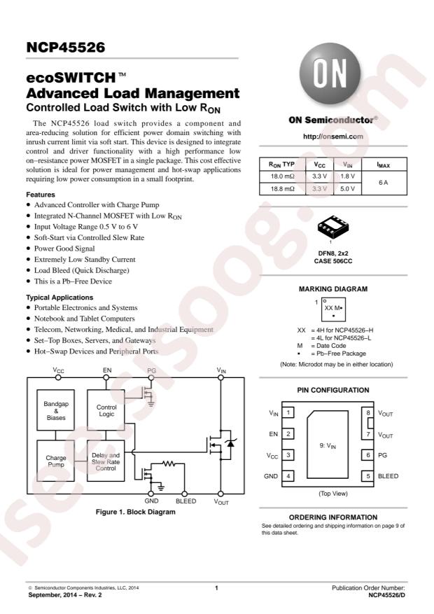 onsemi NCP45526IMNTWG-H