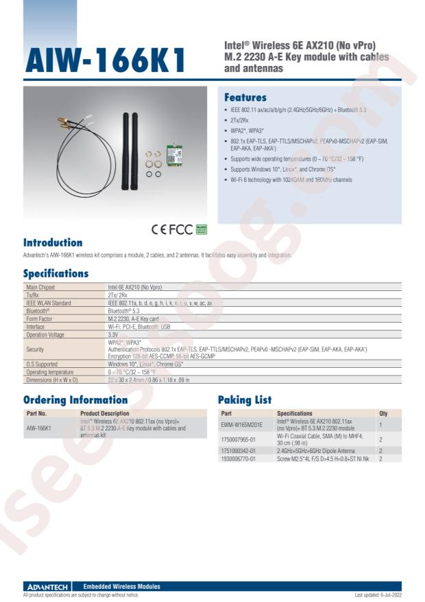 ADVANTECH AIW-166K1