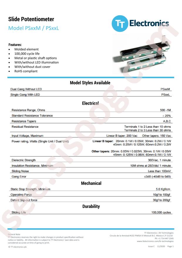 TT Electronics PS45M-0MC2AR1K