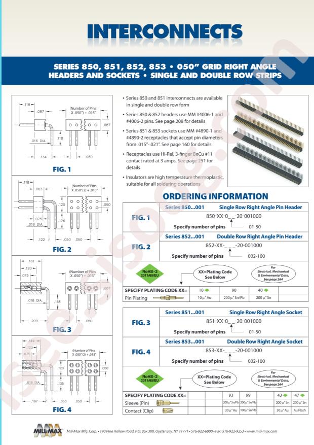 Mill-Max Mfg. Corp. 850-10-047-10-003000