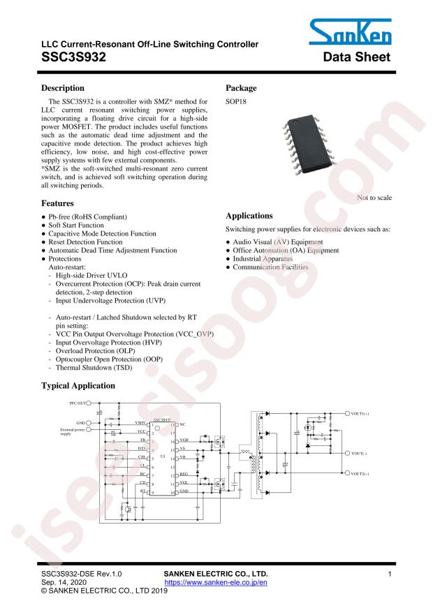 SANKEN SSC3S932