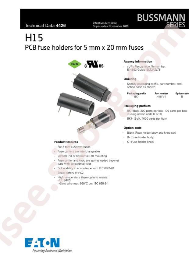 EATON BK1/H15-H-1-B