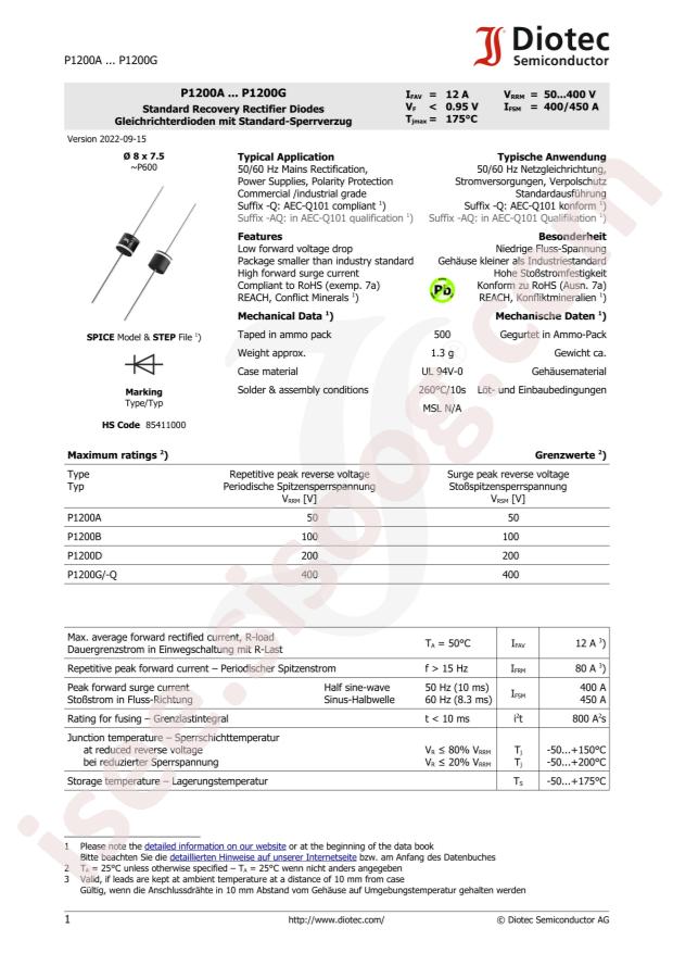 DIOTEC P1200A-CT