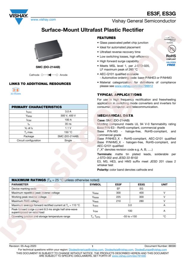 VISHAY ES3G-M3/57T