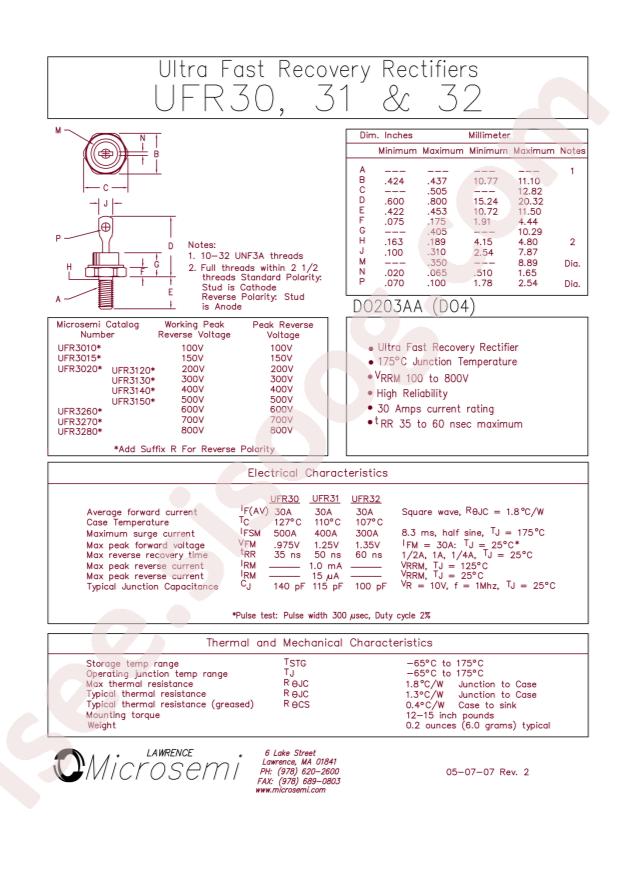 MICROCHIP UFR3015R