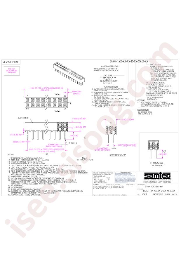 Samtec SMM-105-01-S-D