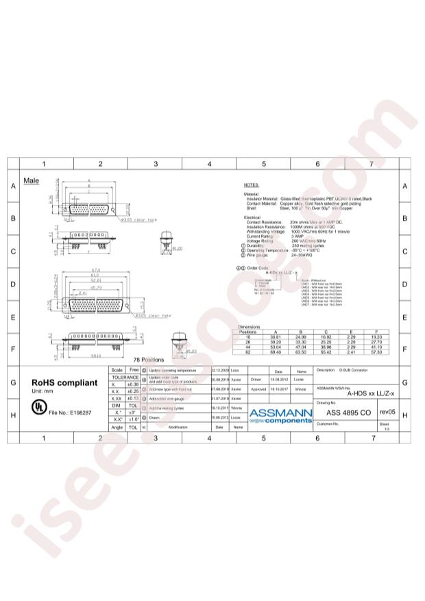 Assmann WSW Components A-HDF 44 LL/Z