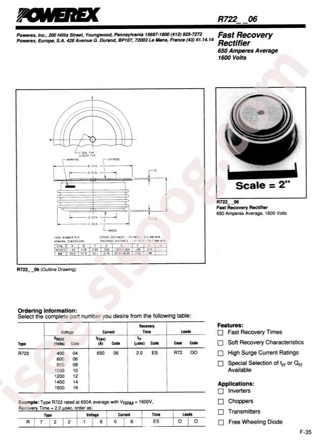 Powerex Inc. R7220406HSOO