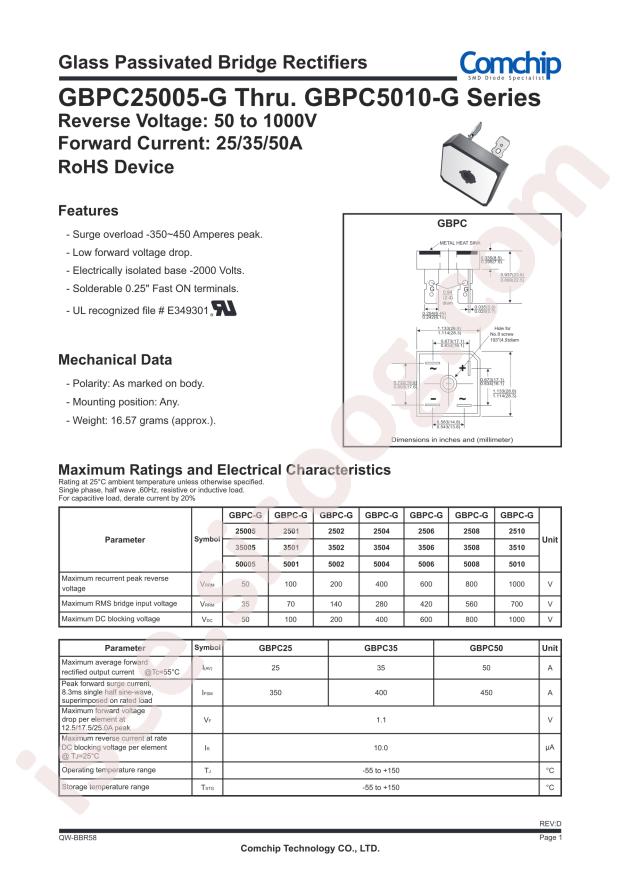 Comchip GBPC5002-G