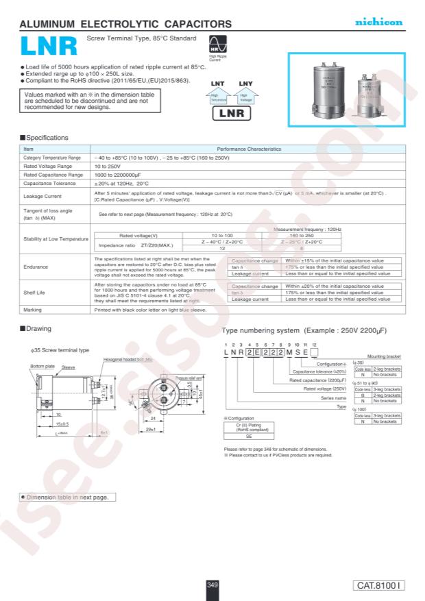 Nichicon LNR2C682MSEN