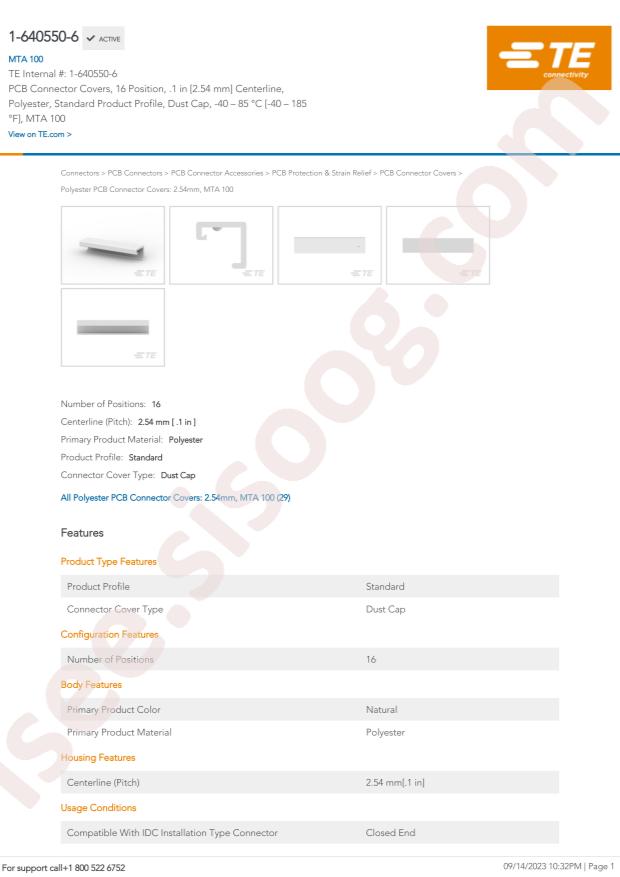 TE Connectivity 1-640550-6