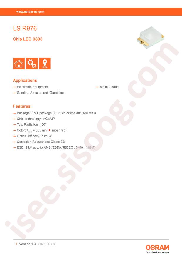 OSRAM LS R976-NR-1
