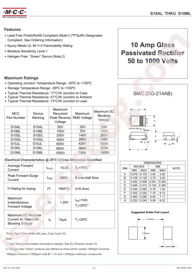MCC S10KL-TP