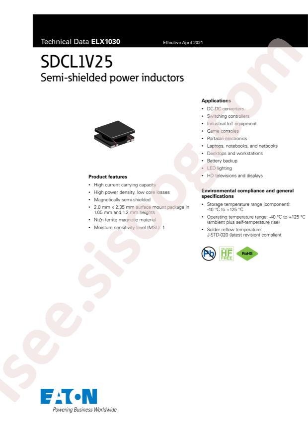 EATON SDCL1V2512-R47N-R