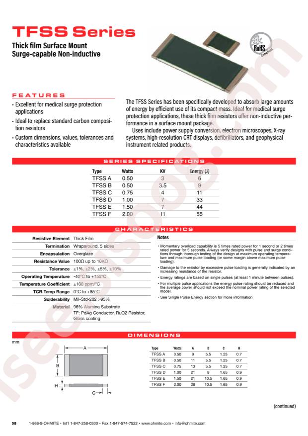 Ohmite TFSSE270RJE