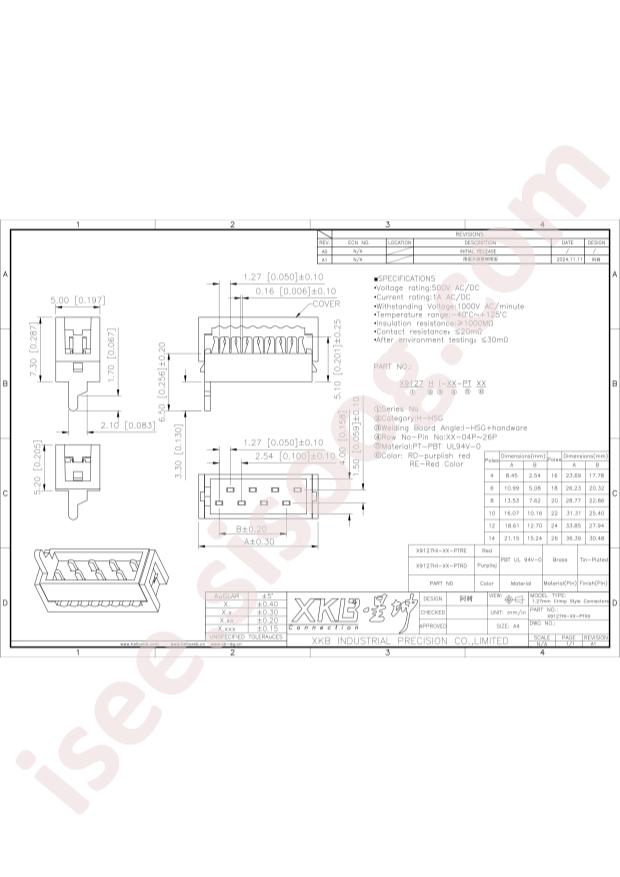 XKB Connection X9127HI-14-PTRE