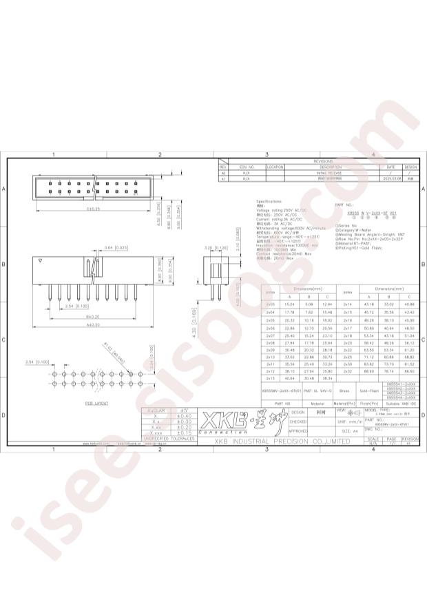 XKB Connection X9555WV-2x20-6TV01