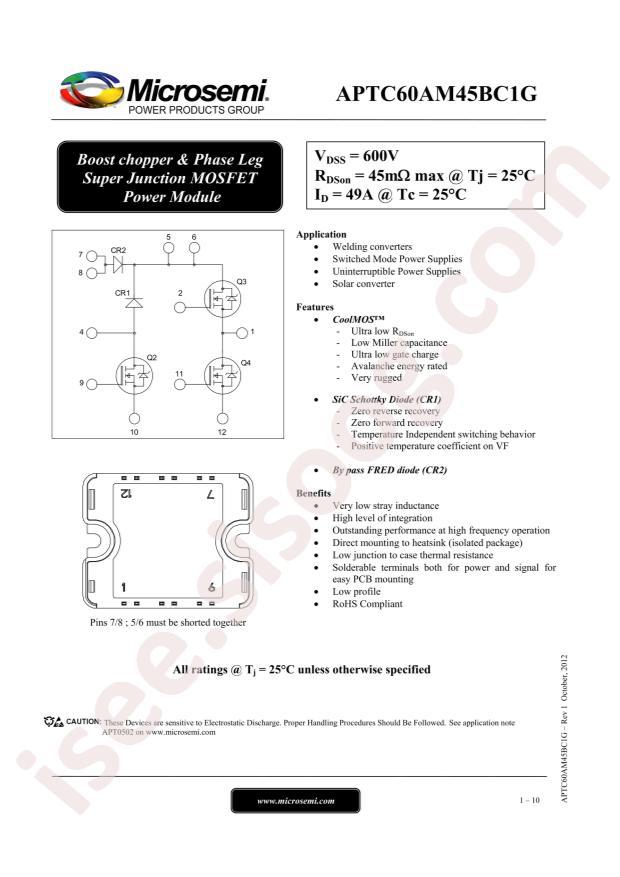 MICROCHIP APTC60AM45BC1G
