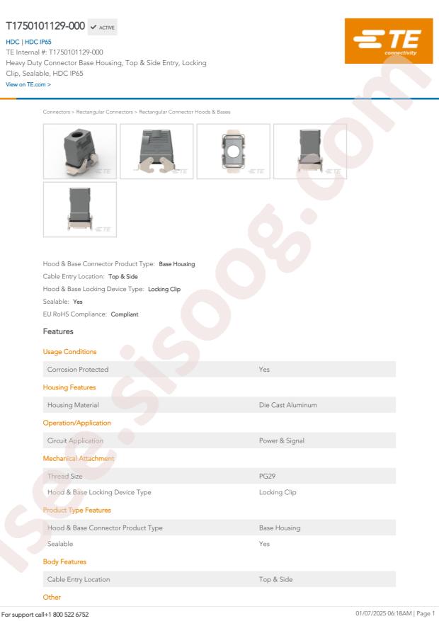TE Connectivity T1750101129-000