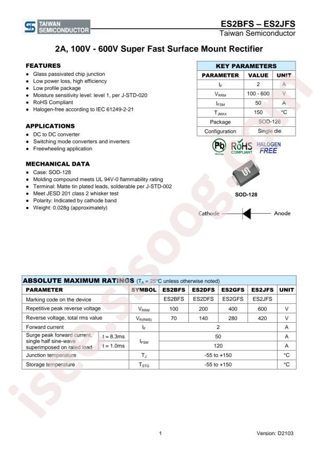 Taiwan Semiconductor ES2JFS