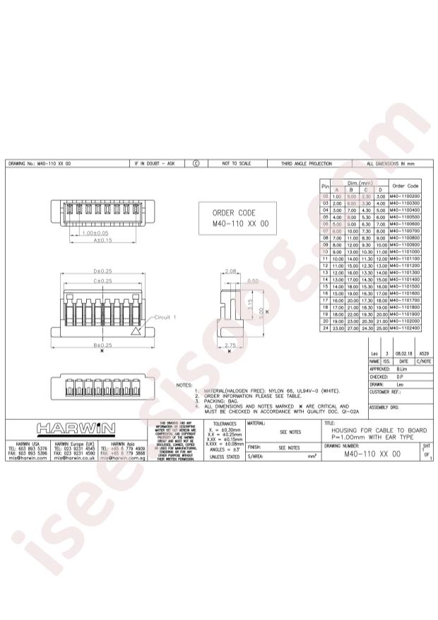Harwin M40-1100300