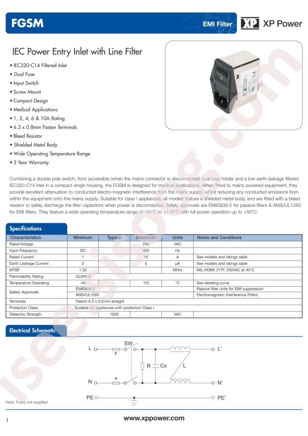 XP Power FGSMA04BFR
