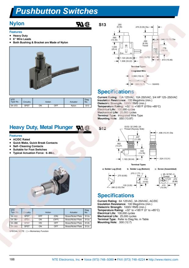 NTE Electronics 54-735-B