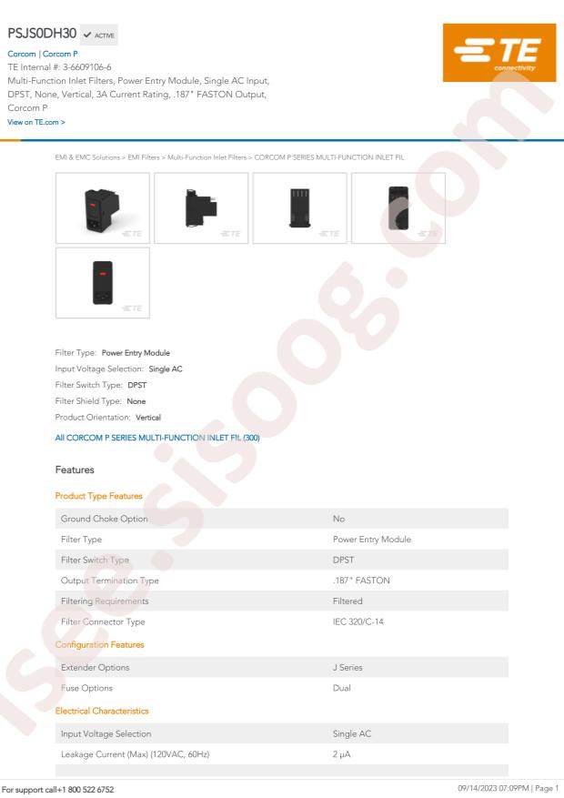 TE Connectivity PSJS0DH30