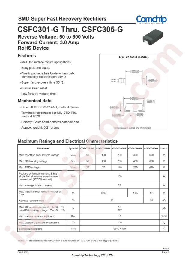 Comchip CSFC303-G
