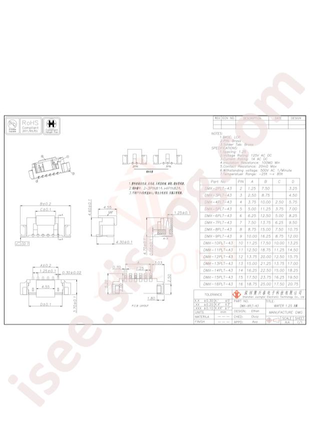 JXTCONN DMX-4PLT-43