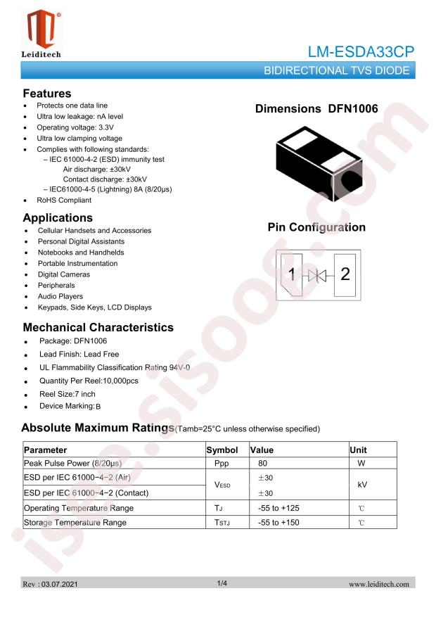 Leiditech LM-ESDA33CP