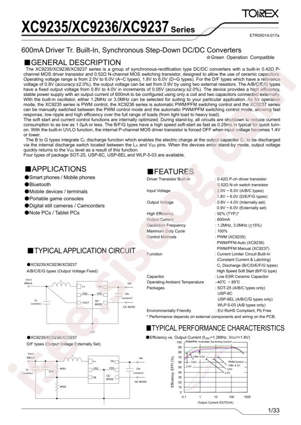 TOREX XC9235C1AC4R-G