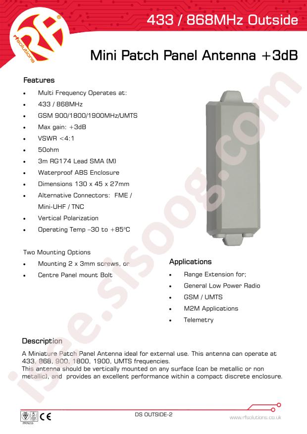 RF Solutions OUTSIDE-WSMA