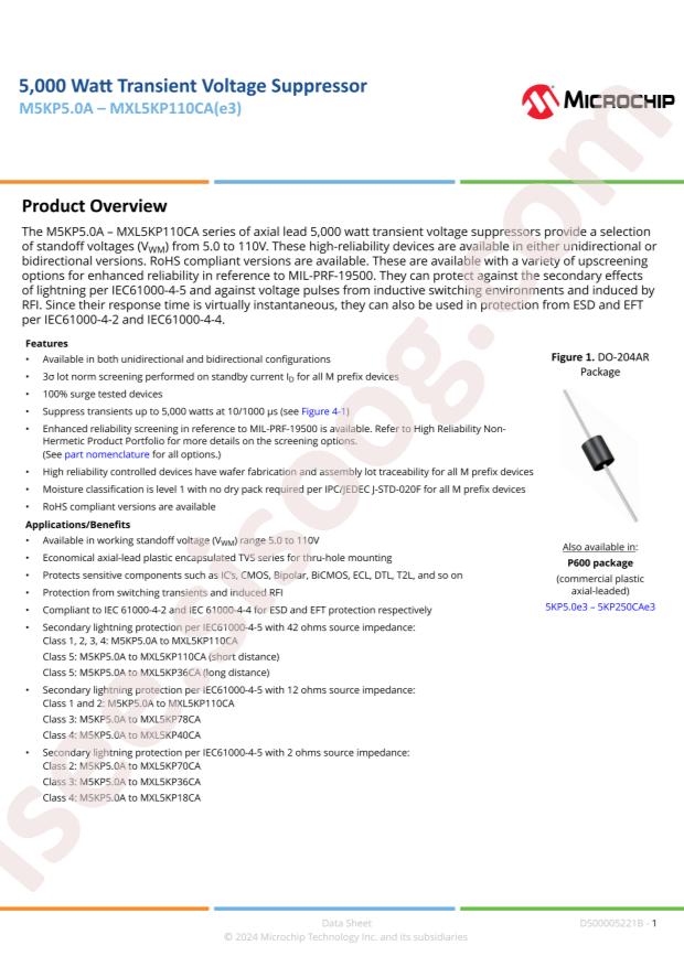 MICROCHIP MA5KP14CAE3