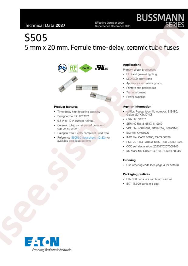 EATON BK1/S505-1.6-R