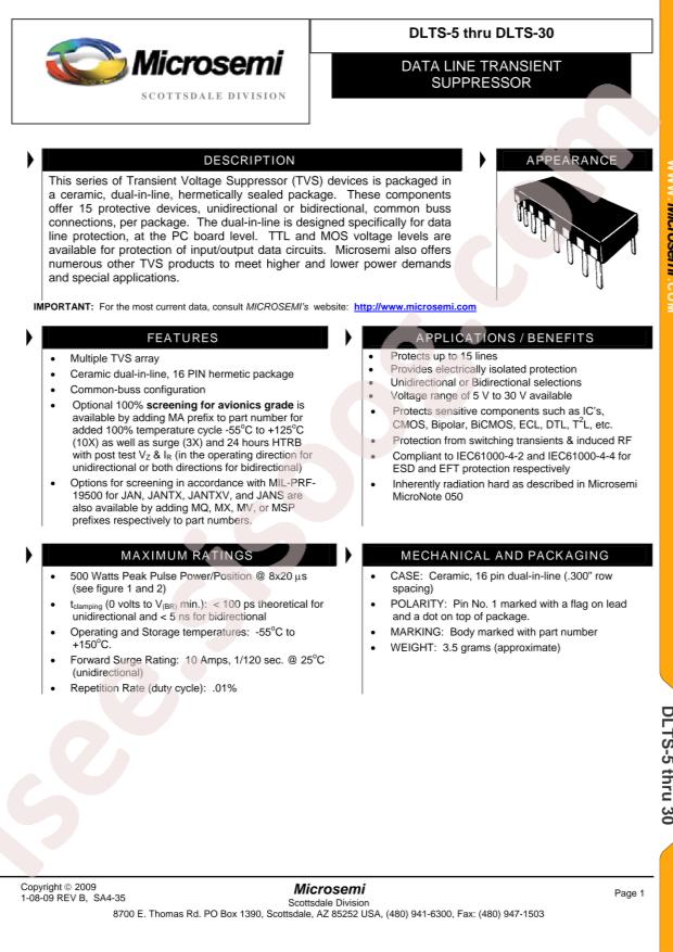 MICROCHIP DLTS30A