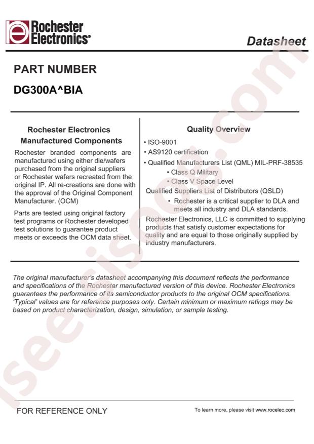 Rochester Electronics DG300A/BIA