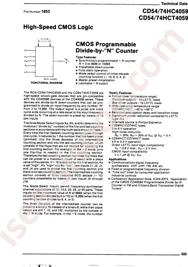 TI CD54HCT173F