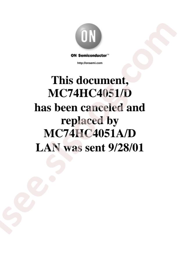onsemi MC74HC4053N