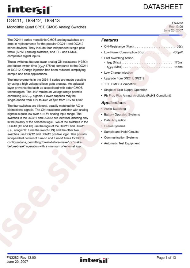 RENESAS DG412DY