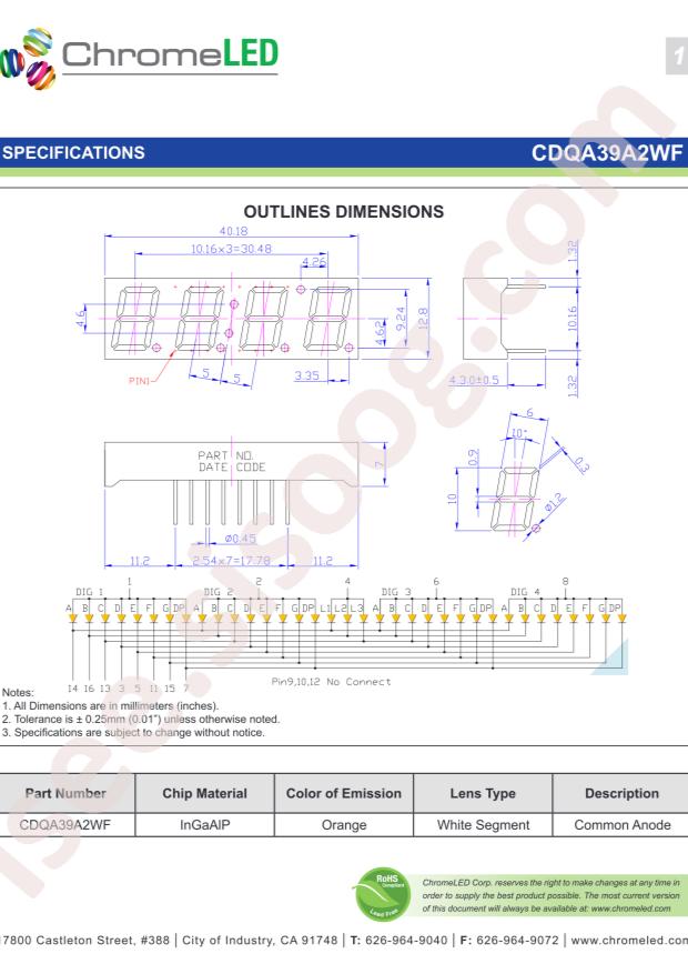 ChromeLED CDQA39A2WF
