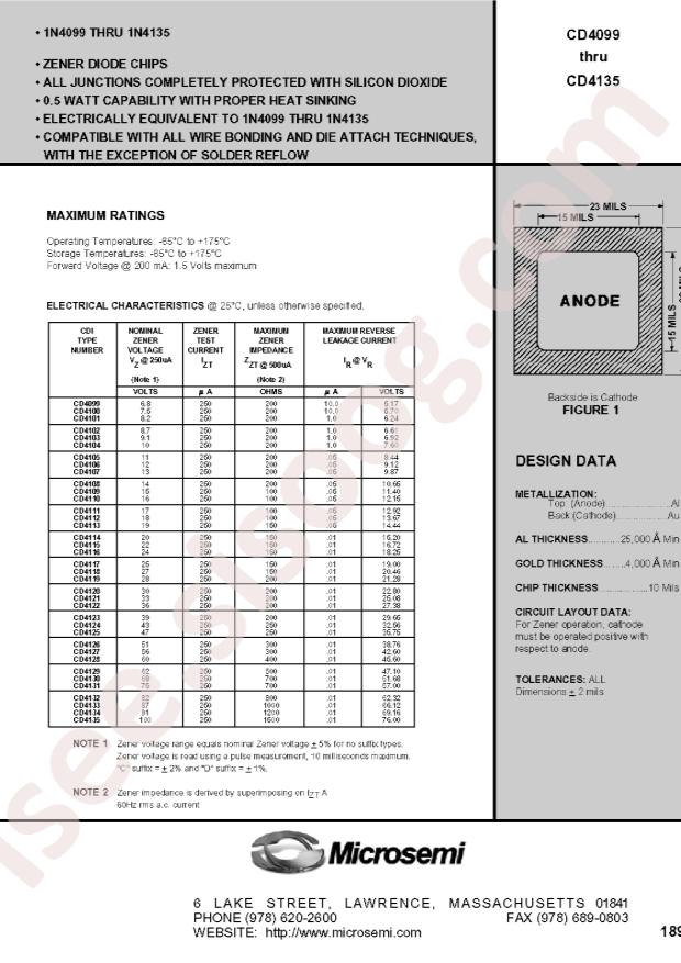 MICROCHIP CD4623V
